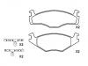 тормозная кладка Brake Pad Set:191 698 151 B