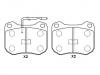 Bremsbelagsatz, Scheibenbremse Brake Pad Set:4248.34