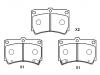 刹车片 Brake Pad Set:B4Y6-33-23A