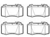 Plaquettes de frein Brake Pad Set:003 420 58 20