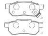 Bremsbelagsatz, Scheibenbremse Brake Pad Set:06022-SP8-000