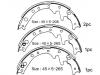 Bremsbackensatz Brake Shoe Set:5-88455-003-0