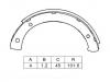 刹车蹄片 Brake Shoe Set:K6615