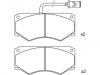 Bremsbelagsatz, Scheibenbremse Brake Pad Set:190 6040