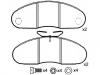 Bremsbelagsatz, Scheibenbremse Brake Pad Set:631 420 02 20