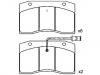 Pastillas de freno Brake Pad Set:9316 1314