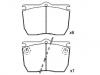 Plaquettes de frein Brake Pad Set:190 6216