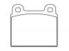Bremsbelagsatz, Scheibenbremse Brake Pad Set:0060 713 601 00