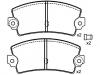 Brake Pad Set:77 01 602 289