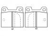 тормозная кладка Brake Pad Set:0060 750 556