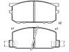 тормозная кладка Brake Pad Set:72519-1110