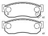 Plaquettes de frein Brake Pad Set:41060-01A26