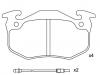 Bremsbelagsatz, Scheibenbremse Brake Pad Set:77 01 202 213