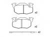 Bremsbelagsatz, Scheibenbremse Brake Pad Set:77 01 203 213