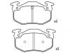 Bremsbelagsatz, Scheibenbremse Brake Pad Set:77 01 203 668