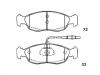 Plaquettes de frein Brake Pad Set:4251.03