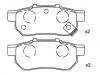 Bremsbelagsatz, Scheibenbremse Brake Pad Set:43022-S04-E01