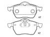 Bremsbelagsatz, Scheibenbremse Brake Pad Set:16 05 036