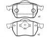 Bremsbelagsatz, Scheibenbremse Brake Pad Set:8D0 698 151 A