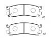 Plaquettes de frein Brake Pad Set:HF39-26-48ZA