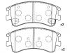 Bremsbelagsatz, Scheibenbremse Brake Pad Set:G2YS-33-23Z