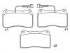 Bremsbelagsatz, Scheibenbremse Brake Pad Set:7 736 272 2