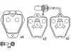 Bremsbelagsatz, Scheibenbremse Brake Pad Set:4B0 698 151 C