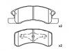 Bremsbelagsatz, Scheibenbremse Brake Pad Set:04491-97203