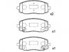 Bremsbelagsatz, Scheibenbremse Brake Pad Set:58101-07A10