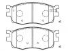 Pastillas de freno Brake Pad Set:58101-1GA00