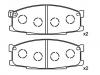 Bremsbelagsatz, Scheibenbremse Brake Pad Set:MB259949