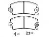 Bremsbelagsatz, Scheibenbremse Brake Pad Set:60 00 039 184