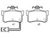 Bremsbelagsatz, Scheibenbremse Brake Pad Set:43022-SG9-V00