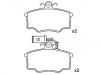 Plaquettes de frein Brake Pad Set:0060 743 564