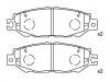 Bremsbelagsatz, Scheibenbremse Brake Pad Set:04466-50060