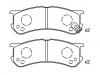 刹车片 Brake Pad Set:04491-97502-000