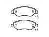 Bremsbelagsatz, Scheibenbremse Brake Pad Set:16 05 355