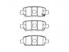 Bremsbelagsatz, Scheibenbremse Brake Pad Set:D4060-9N00B