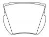 тормозная кладка Brake Pad Set:D25-709