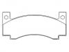 тормозная кладка Brake Pad Set:3744449