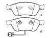 Bremsbelagsatz, Scheibenbremse Brake Pad Set:4D0 698 151 AB