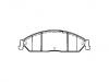 Bremsbelagsatz, Scheibenbremse Brake Pad Set:BR2Z-2001-AA